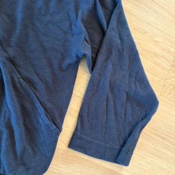 Prana Hoodie NAvy Blue Crop Pockets Medium - Picture 4 of 7